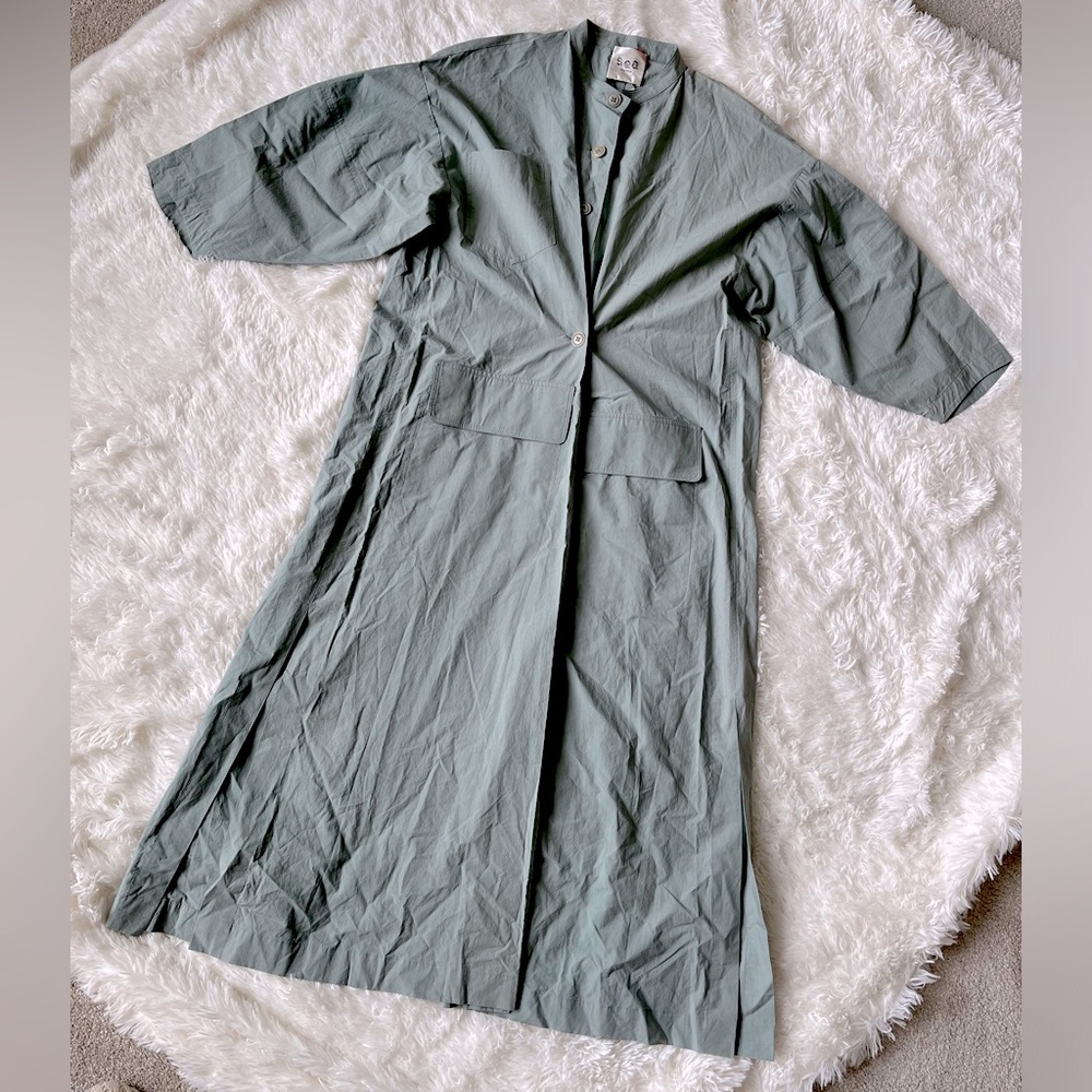 NWT Sea New York Sienna 3/4 Sleeve Shirt Dress